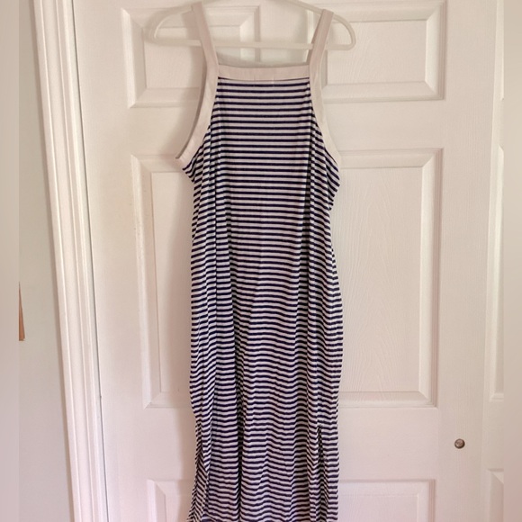 Anthro Plus 2X navy & white maxi dress. - Picture 1 of 5